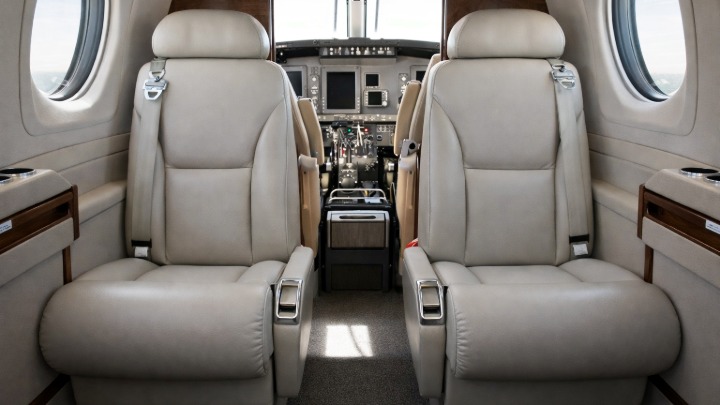 King Air 90 Jet Interior